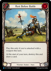 Rest Before Battle
Mastery Pack Warrior
Single
Flesh and Blood