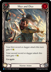 Slice and Dice (Red)
Mastery Pack Warrior
Single
Flesh and Blood