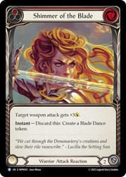 Shimmer of the Blade
Mastery Pack Warrior
Single
Flesh and Blood