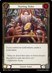 Starting Stake
Mastery Pack Warrior
Single
Flesh and Blood