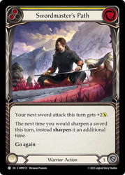 Swordmaster's Path (Yellow)
Mastery Pack Warrior
Single
Flesh and Blood