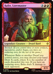 Balin, Loremaster
The Hobbit
Single
Magic: The Gathering