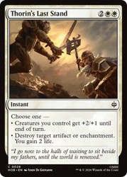 Thorin's Last Stand
The Hobbit
Single
Magic: The Gathering