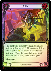 All In
Mastery Pack Warrior
Single
Flesh and Blood