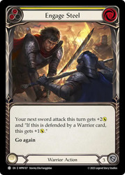 Engage Steel (Yellow)
Mastery Pack Warrior
Single
Flesh and Blood
