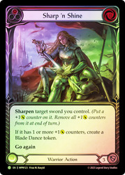 Sharp 'n Shine (Red)
Mastery Pack Warrior
Single
Flesh and Blood