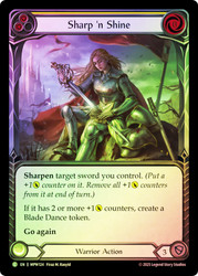 Sharp 'n Shine (Yellow)
Mastery Pack Warrior
Single
Flesh and Blood
