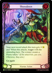 Showdown (Blue)
Mastery Pack Warrior
Single
Flesh and Blood