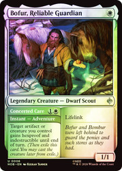 Bofur, Reliable Guardian // Concerted Care
The Hobbit
Single
Magic: The Gathering