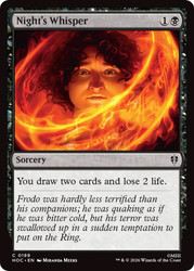 Night's Whisper
The Hobbit Commander
Single
Magic: The Gathering