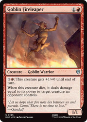 Goblin Fireleaper
The Hobbit Commander
Single
Magic: The Gathering