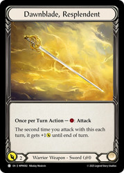 Dawnblade, Resplendent // Olympia
Mastery Pack Warrior
Single
Flesh and Blood