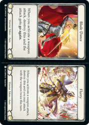 Blade Dance / Flurry // Gold / Gold
Mastery Pack Warrior
Single
Flesh and Blood
