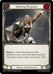 Ironsong Response (Red)
Armory Deck: Olympia
Single
Flesh and Blood