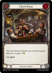 Check-Raise (Blue)
Armory Deck: Olympia
Single
Flesh and Blood