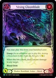 Vexing Gloomblade (Blue)
Usurp the Shadow Throne
Single
Flesh and Blood