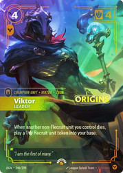 Viktor - Leader (Release)
Promotional Cards
Single
Riftbound