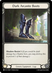 Dark Arcanite Boots
Usurp the Shadow Throne
Single
Flesh and Blood