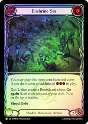 Enshrine Sin (Blue)
Usurp the Shadow Throne
Single
Flesh and Blood