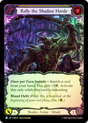 Rally the Shadow Horde (Yellow)
Usurp the Shadow Throne
Single
Flesh and Blood