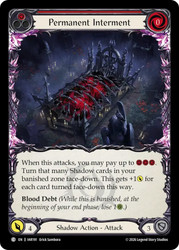 Permanent Interment (Red)
Usurp the Shadow Throne
Single
Flesh and Blood