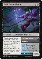 Void Extrapolator // Omit Variables
Reality Fracture
Single
Magic: The Gathering
