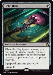 Lich's Relic
Reality Fracture
Single
Magic: The Gathering