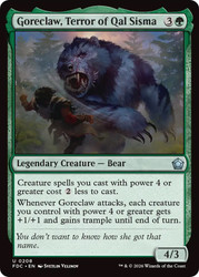 Goreclaw, Terror of Qal Sisma
Foundations Commander
Single
Magic: The Gathering