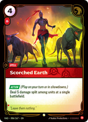 Scorched Earth
Radiance
Single
Riftbound