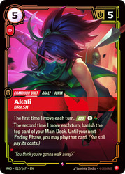 Akali - Brash
Radiance
Single
Riftbound