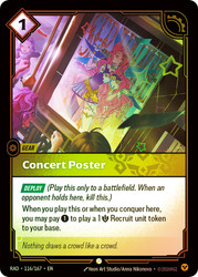 Concert Poster
Radiance
Single
Riftbound