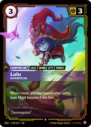 Lulu - Whimsical
Radiance
Single
Riftbound
