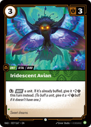 Iridescent Avian
Radiance
Single
Riftbound
