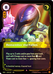 Remember the Fallen
Radiance
Single
Riftbound