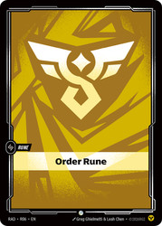 Order Rune
Radiance
Single
Riftbound