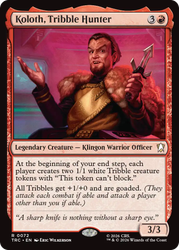 Koloth, Tribble Hunter
Star Trek Commander
Single
Magic: The Gathering