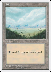 Plains (B)\n4th Edition\nSingle\nMagic The Gathering