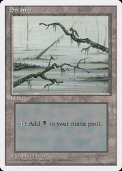 Swamp (C)\n4th Edition\nSingle\nMagic The Gathering