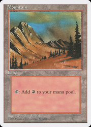 Mountain (C)\n4th Edition - Alternate\nSingle\nMagic The Gathering