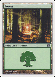 Forest (#347)\n9th Edition\nSingle\nMagic The Gathering