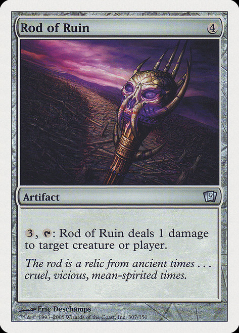 Rod of Ruin\n9th Edition\nSingle\nMagic The Gathering