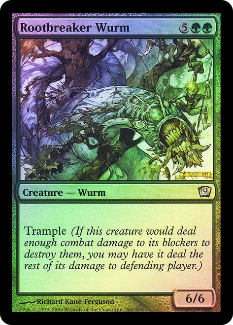 Rootbreaker Wurm\n9th Edition\nSingle\nMagic The Gathering