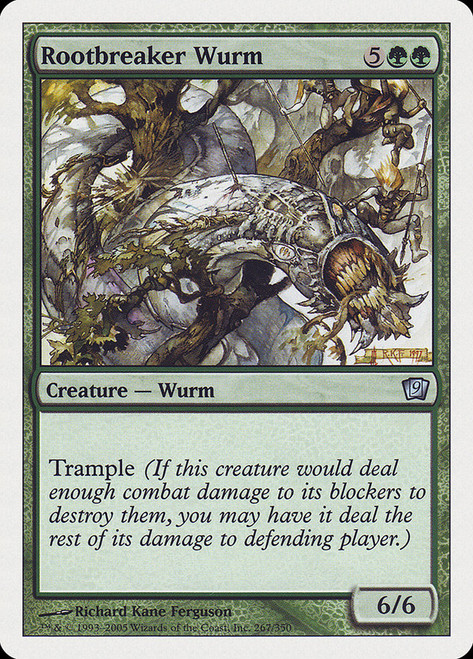 Rootbreaker Wurm\n9th Edition\nSingle\nMagic The Gathering