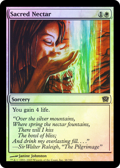Sacred Nectar\n9th Edition\nSingle\nMagic The Gathering