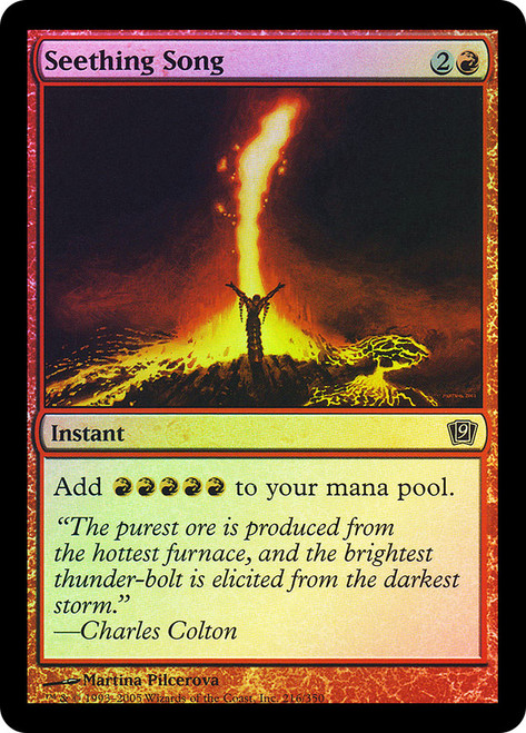 Seething Song\n9th Edition\nSingle\nMagic The Gathering