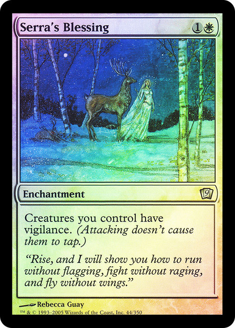 Serra's Blessing\n9th Edition\nSingle\nMagic The Gathering