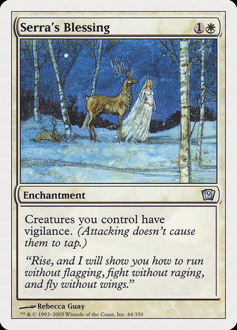 Serra's Blessing\n9th Edition\nSingle\nMagic The Gathering