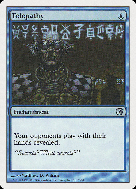 Telepathy\n9th Edition\nSingle\nMagic The Gathering