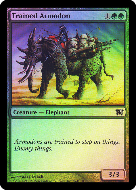Trained Armodon\n9th Edition\nSingle\nMagic The Gathering