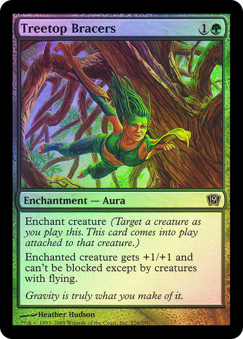 Treetop Bracers\n9th Edition\nSingle\nMagic The Gathering